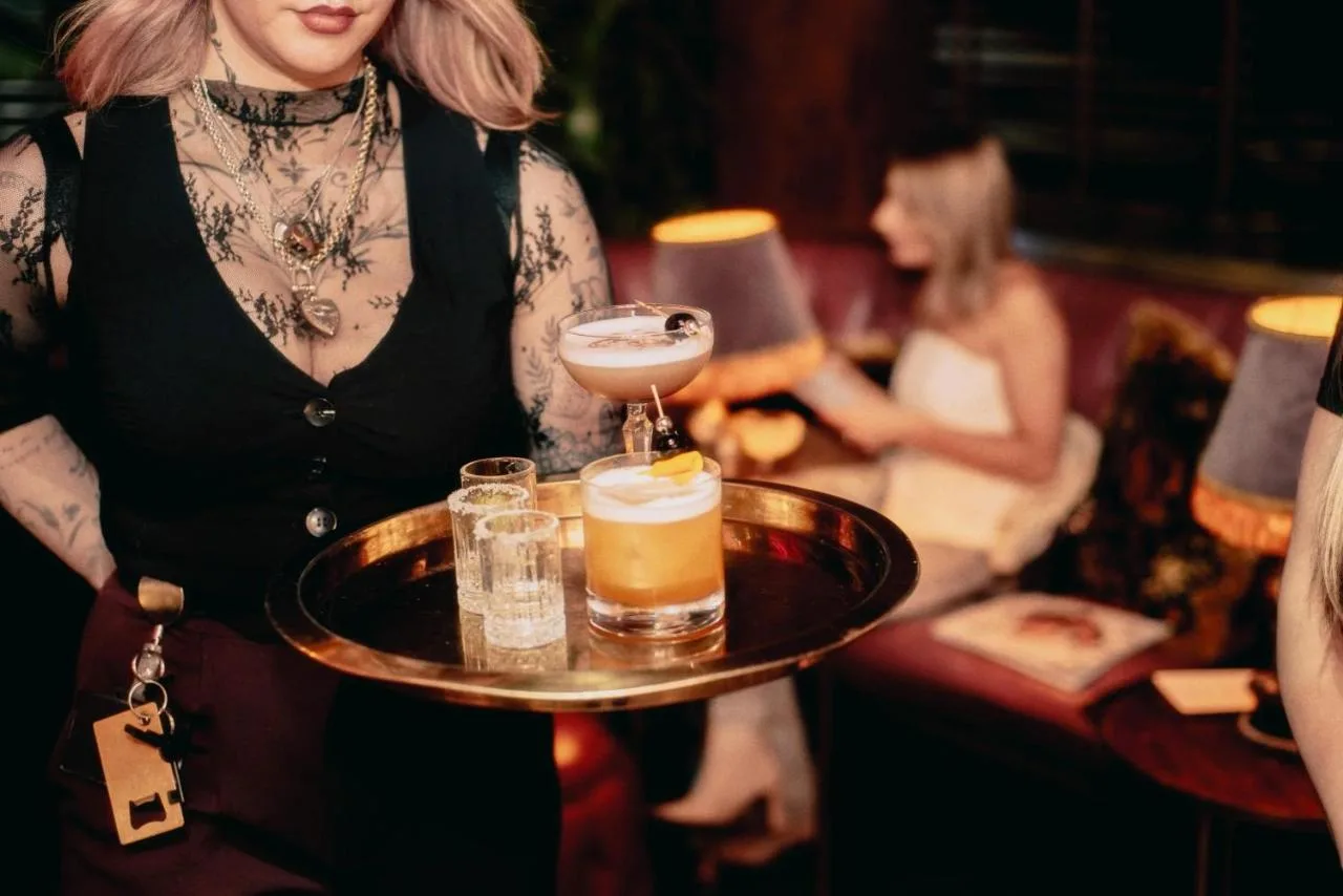 Drinks being served